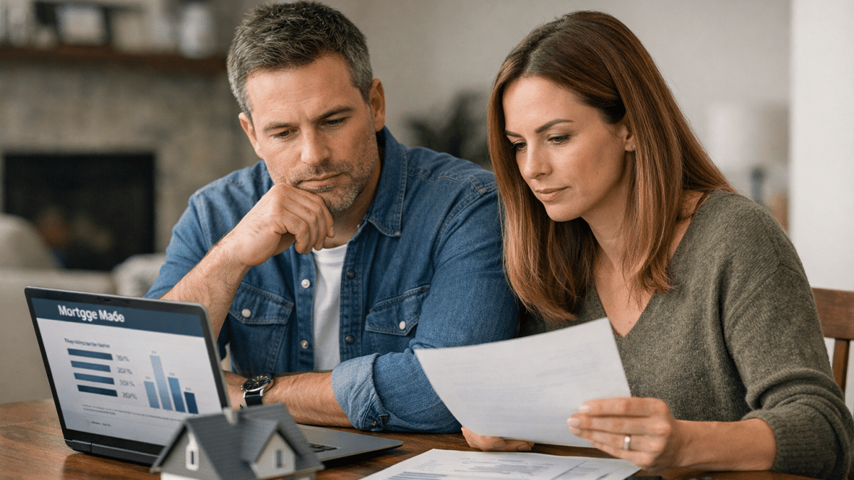 Couple worrying about volatile mortgage rates