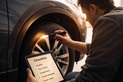 A pro performing a thorough Used Car Inspection to identify hidden mechanical issues.
