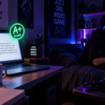 A student ignoring homework while an AI agent completes it, illustrating the Future of Homework.